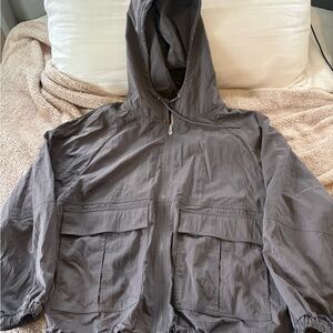 Zella utility Gray Hooded Jacket